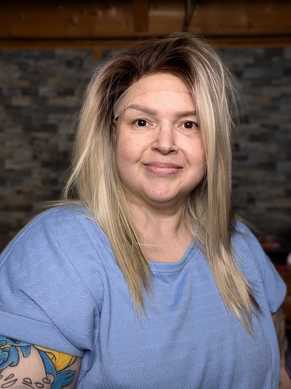 Blake - Blonde Layered Lace Front Wig - Natural Ash Blonde